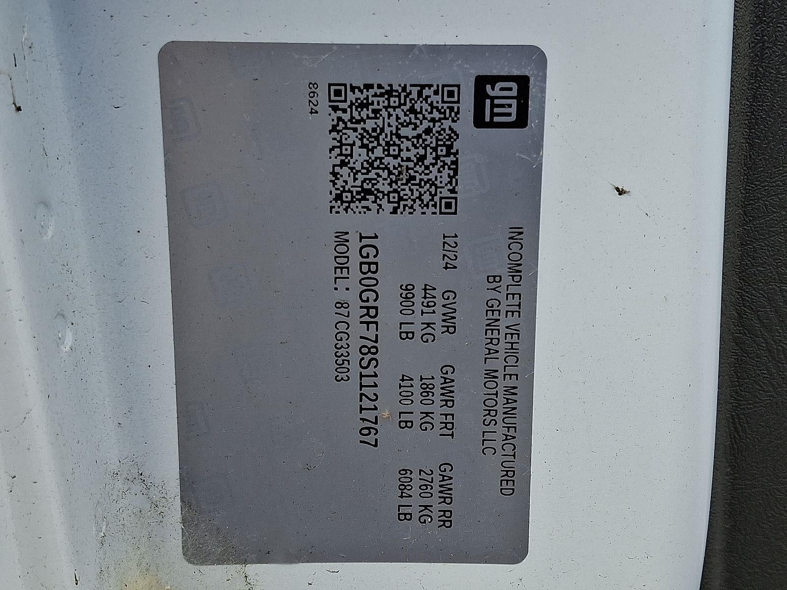 2025 Chevrolet Express Cutaway 3500 1WT