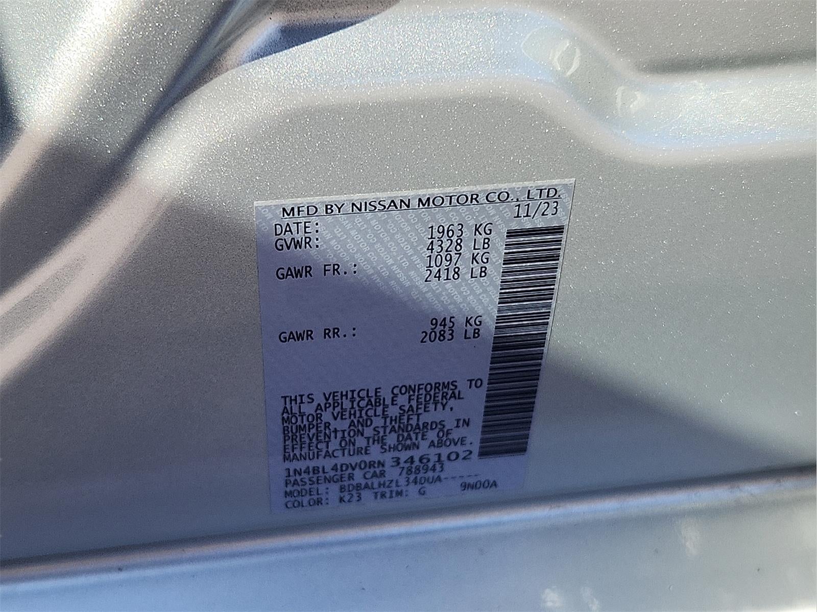 2024 Nissan Altima 2.5 SV