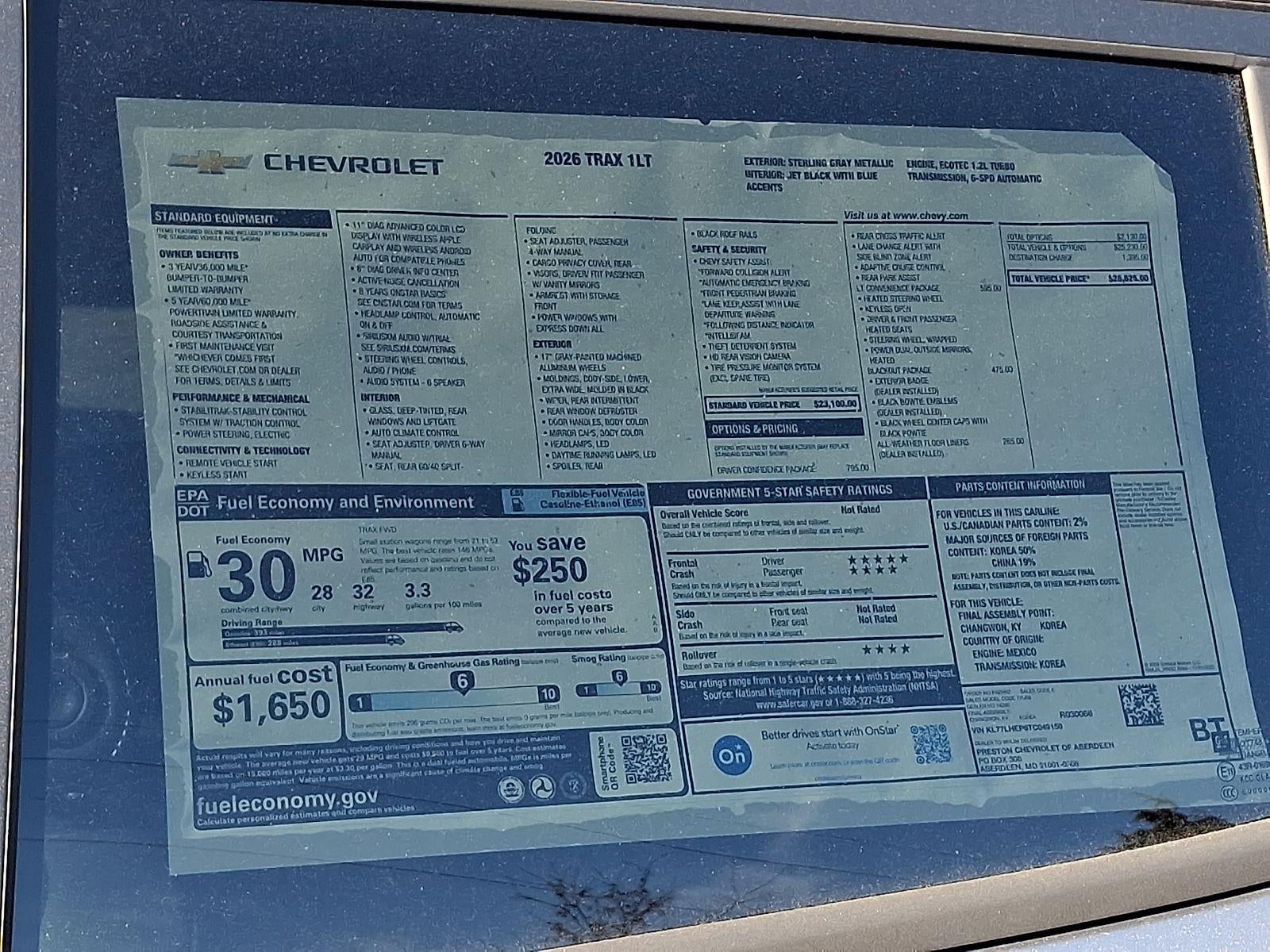 2026 Chevrolet Trax LT